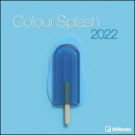 Calendario 2022 da muro Colour Splash, 12 mesi, 30 x 30 cm (30 x 60 cm aperto)