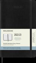 Agenda mensile Moleskine 2022-2023, 18 mesi, Large, copertina morbida - Nero