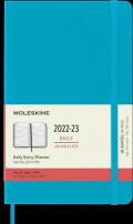 Agenda giornaliera Moleskine 2022-2023, 18 mesi, Large, copertina rigida - Blu zaffiro