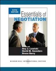 Essentials of negotiation