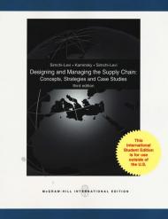 Designing and Managing the Supply Chain 3e (Int'l Ed)