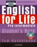 English for life. Pre-intermediate. Multipack. Student's book-Workbook. Con espansione online. Per le Scuole superiori. Con CD-ROM