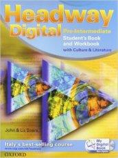 *NEW HEADWAY DIGITAL PRE INTERMEDIATE MISTO STANDARD S/C STUDENT'S BOOK + WORKBOOK WITHOUT KEY + MY DIGITAL BOOK CD-ROM+ ESPANSIONE ONLINE