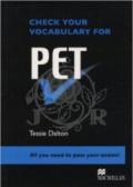 Check your vocabulary for Pet. Per il Liceo classico