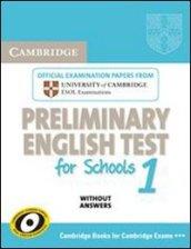 ESOL CAMB PET FOR SCHOOL 1 STD WO/A