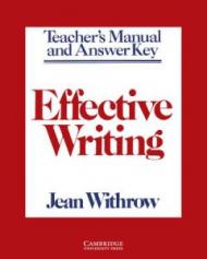 Effective Writing Teacher's manual: Writing Skills for Intermediate Students of American English