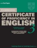 Cambridge Cambridge Proficiency English 3 Student`S Book With Ans