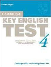 Cambridge key English test. Per la Scuola media. 4.