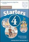 Cambridge young learners English tests. Starters. Student's book. Per la Scuola media: 4