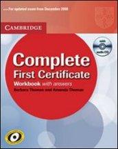 Complete first certificate. Workbook with answers. Con CD Audio. Per le Scuole superiori