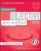 Objective first certificate. Workbook. With answers. Per le Scuole superiori