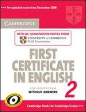 Cambridge first certificate in english. For updated exam. Student's book. Per le Scuole superiori: 2