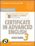 Certificate in advanced english. Student's book. Without answers. Per le Scuole superiori: 3