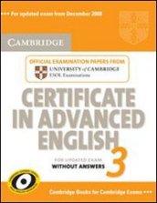 Certificate in advanced english. Student's book. Without answers. Per le Scuole superiori: 3