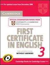 Cambridge first certificate in English for updated exam. Student's book. Per le Scuole superiori: 3