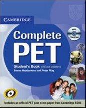 Complete PET Student's Book without answers with CD-ROM