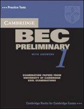 Cambridge BEC preliminary. Per gli Ist. tecnici e professionali. 1.