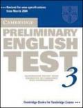 Cambridge preliminary english test. Student's book. Per le Scuole superiori: 3