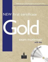 NEW FIRST CERTIFICATE GOLD EXAM MAXIMISER WITH KEY WITH AUDIOCD SET