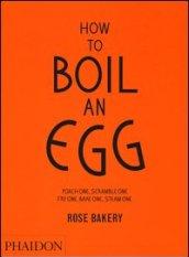 How to boil an egg