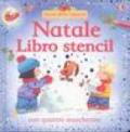 Natale. Libro stencil