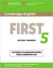 Cambridge first certificate in english. Student's book without answers. Con espansione online. Per le Scuole superiori