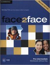face2face Pre-intermediate Workbook without Key