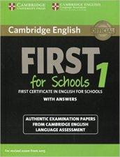 Cambridge english first for schools. For updated exam. Student's book. With answer. Per le Scuole superiori. Con espansione online. Vol. 1