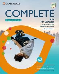Complete Key for Schools Student's Book and Workbook with eBook Italian Edition