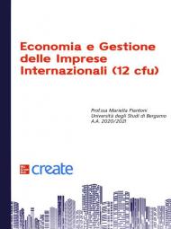 Economia e gestione delle imprese internazionali 12 cfu