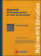 Materiali di preparazione al test di accesso