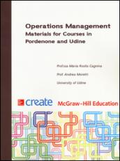 Operation management. Materials for courses in Pordenone and Udine
