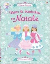 Vesto le bamboline per Natale. Con adesivi