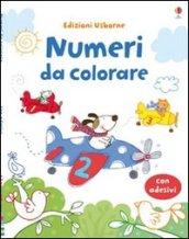 Numeri da colorare. Con stickers. Ediz. illustrata