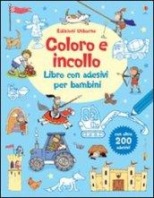 Coloro e incollo. Libro con adesivi per bambini