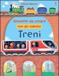 Treni. Scenette da creare con gli adesivi