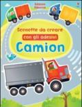 Camion. Scenette da creare con gli adesivi