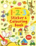 123 sticker and colouring book. Ediz. a colori