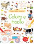 Storie della fattoria. Coloro e incollo. Con adesivi. Ediz. illustrata