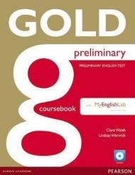 Gold Preliminary Coursebook with CD-ROM and Prelim MyLab Pack