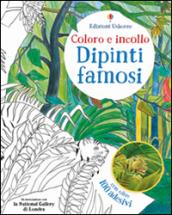 Dipinti famosi. Coloro e incollo. Con adesivi