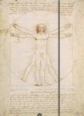 Da Vinci's Study of Man, Magneto Blank Book, groß