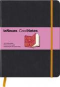 CoolNotes, Notizbuch, XL blank, Black/Victorian Orange