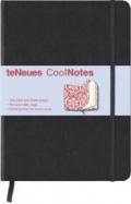 CoolNotes, Black/Baroque Red White: Liniert und blanko. Seite für persönliche Daten. Tasche für lose Notizen