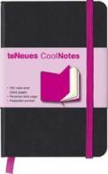 CoolNotes, Black/Neon Pink: Liniert und blanko. Seite für persönliche Daten. Tasche für lose Notizen