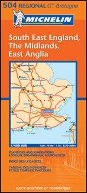 South England, The Midlands, East Anglia 1:400.000