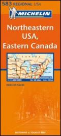 Northeastern U.S.A., Eastern Canada 1:2.400.000