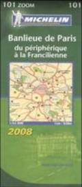 Banlieue de Paris. Du périphérique à la Francilienne 1:53.000. Ediz. francese e tedesca