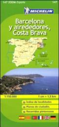 Barcellona-Costa Brava 1:150.000. Ediz. multilingue