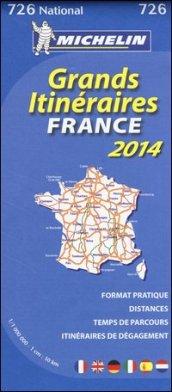 France. Grands itinéraires 1:1.000.000